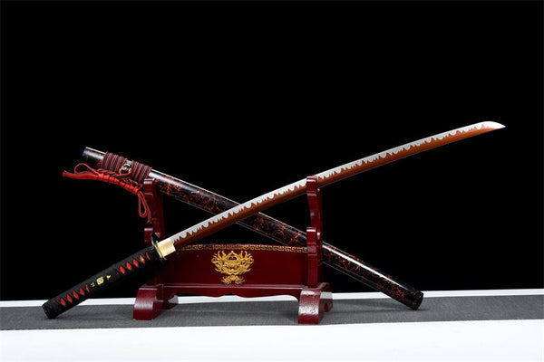 Handmade Spring Steel Full Tang Real Japanese Katana With Night Style