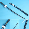 One Piece Trafalgar Law Katana Sword Wood Anime Katana Black And White Cross Pattern Black
