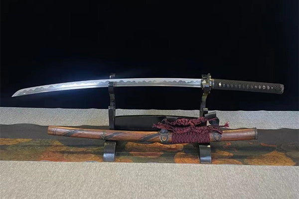 Undead Cut Katana Sekiro: Shadows Die Twice Wolf High Manganese Steel With Sheath Rosewood Red Purple