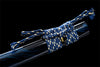 Handmade Spring Steel Full Tang Real Japanese Katana With Blue Wave Style