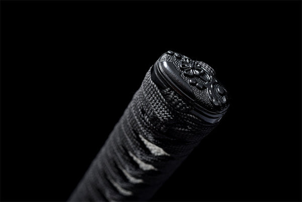 Handmade Spring Steel Full Tang Real Japanese Katana With Balck & Green Sheath