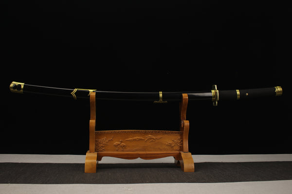 One Piece Roronoa Zoro Yubashiri Katana Sword Handmade High Carbon Steel Wave Patter