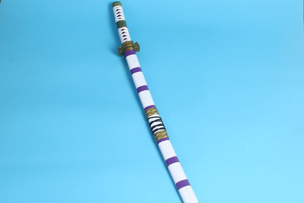 One Piece Roronoa Zoro Nidai Kitetsu Katana Sword Wood Anime Katana