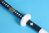One Piece Trafalgar Law Katana Sword Wood Anime Katana Black And White Cross Pattern Black