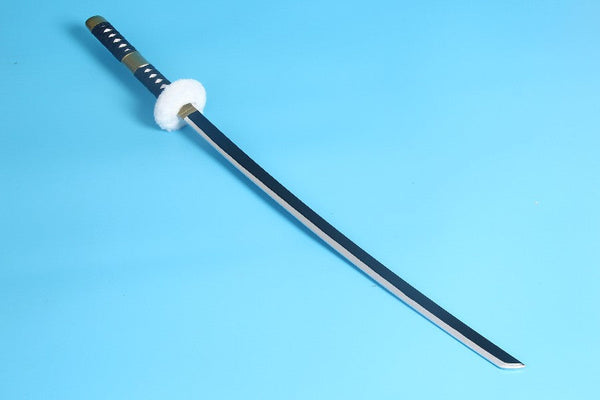 One Piece Trafalgar Law Katana Sword Wood Anime Katana Black And White Cross Pattern Black