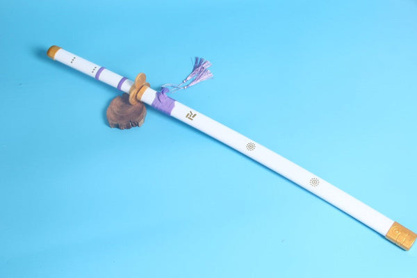 Kozuki Oden Amou Kirukiru One Piece Wood Katana Black And Red Flame Pattern Anime Katana