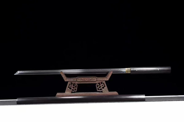 Handmade T10 Steel Full Tang Real Japanese Katana With Rosewood Sheath Clay Tempered