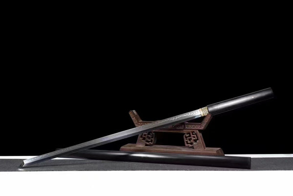 Handmade T10 Steel Full Tang Real Japanese Katana With Rosewood Sheath Clay Tempered