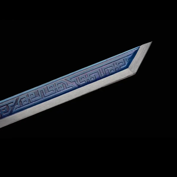 Handmade Manganese Steel Real Sword With Silver Sheath