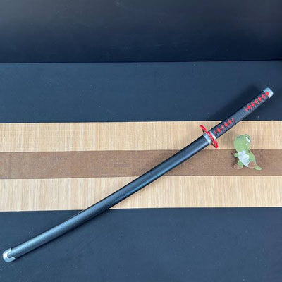 Tanjiro Kagura Sword,Demon Slayer Katana,Kimetsu No Yaiba Sword,Nichirin Sword