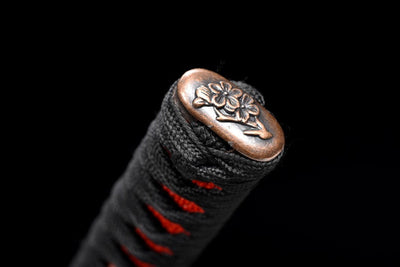 Handmade Damascus Steel Full Tang Real Japanese Katana With Color Edge