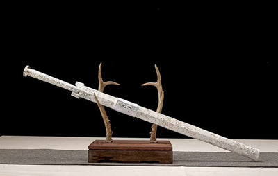 Handmade High Carbon Steel Real Sword With Silver Sheath