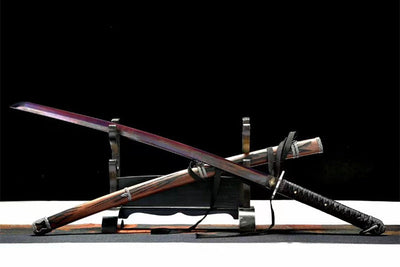 Undead Cut Katana Sekiro: Shadows Die Twice Wolf High Manganese Steel With Sheath Rosewood Red Purple
