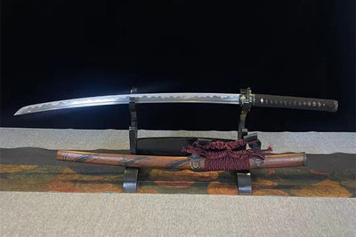 Undead Cut Katana Sekiro: Shadows Die Twice Wolf High Manganese Steel With Sheath Rosewood Red Purple