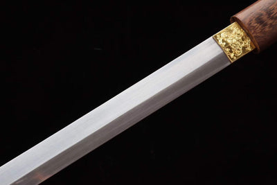 Handmade T10 Steel Full Tang Real Japanese Katana With Rosewood Sheath Clay Tempered