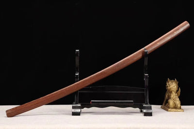 Handmade T10 Steel Full Tang Real Japanese Katana With Rosewood Sheath Clay Tempered