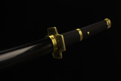 One Piece Roronoa Zoro Yubashiri Katana Sword Handmade High Carbon Steel Wave Patter