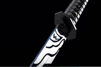 Handmade Spring Steel Scissor Seven Sword With Black Sheath