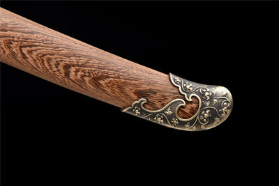 Handmade Damascus Steel Real Sword With Rosewood Sheath