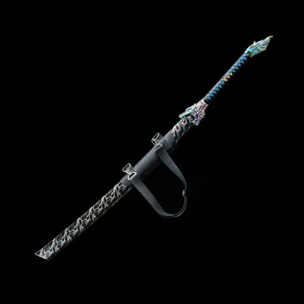 Handmade Stainless Steel Real Sword With Dragon Head