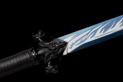Xuan Ice Battle Sword Handmade Black Sheath