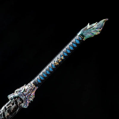 Handmade Stainless Steel Real Sword With Dragon Head