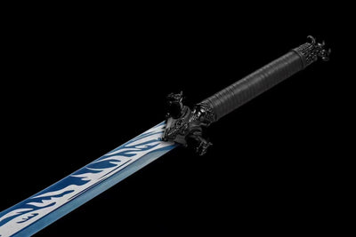 Xuan Ice Battle Sword Handmade Black Sheath