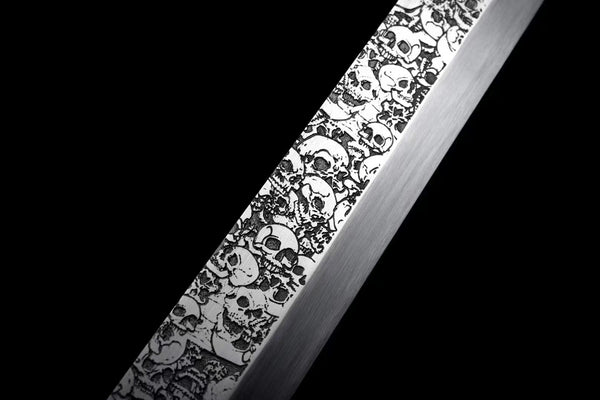 Handmade Manganese Steel Real Sword With red Sheath
