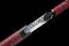 Handmade Manganese Steel Real Sword With red Sheath
