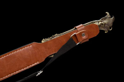 Dragon Slaying Sword Handmade Real Sword With Leather Sheath