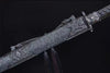 Handmade Carbon Steel Real Sword With Black Sheath
