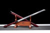 Handmade Manganese Steel Real Sword With red Sheath