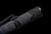 Handmade Carbon Steel Real Sword With Black Sheath