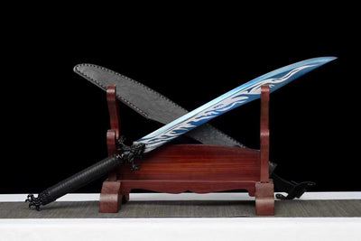 Xuan Ice Battle Sword Handmade Black Sheath