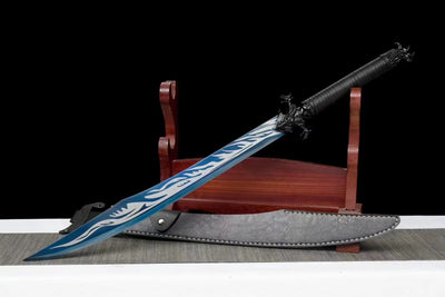 Xuan Ice Battle Sword Handmade Black Sheath
