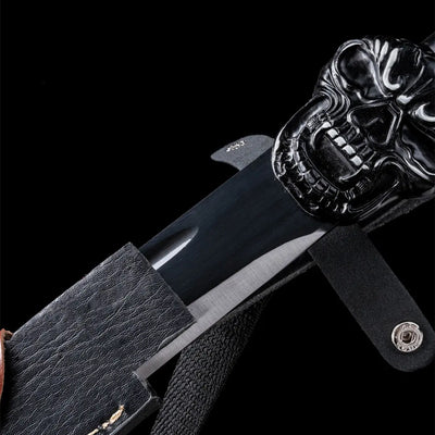 Devil God War Sword Handmade Black Sheath