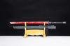 Handmade Carbon Steel Real Sword With Black Sheath