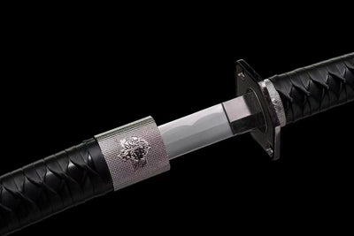 Two swords in one sheath , Handmade Manganese Steel Full Tang Real Japanese Katana