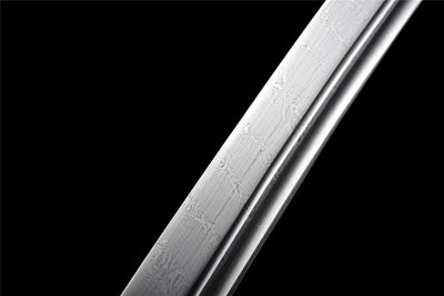 Handmade Damascus Steel Real Sword With Rosewood Sheath