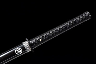 Handmade Spring Steel Scissor Seven Sword With Black Sheath