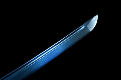 Handmade High Manganese Steel Full Tang Real Japanese Katana With Blue Edge