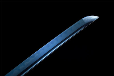 Handmade High Manganese Steel Full Tang Real Japanese Katana With Blue Edge Clay Tempered