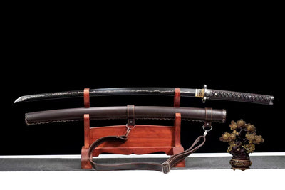 Handmade High Carbon Steel Full Tang Real Japanese Katana With Thunder Streak