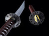 Handmade High Carbon Steel Full Tang Real Japanese Katana With Brown Sheath
