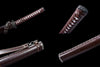 Handmade High Carbon Steel Full Tang Real Japanese Katana With Brown Sheath