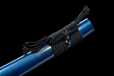 Handmade High Manganese Steel Full Tang Real Japanese Katana With Blue Edge Clay Tempered